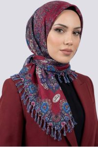 Desenli Çekme Boncuklu Yazma 6606-11
