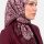 Yasemin Desenli Flamlı Dimi Eşarp 6534-22