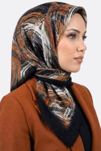 Polocraft Desenli Flamlı Eşarp 6527-10
