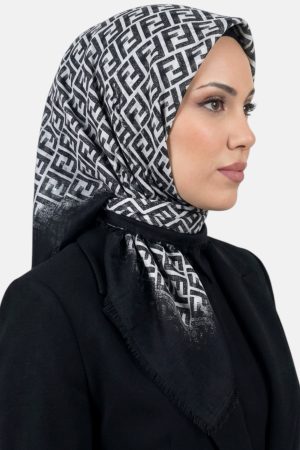 Desenli Flamlı Dimi Eşarp 6539-17