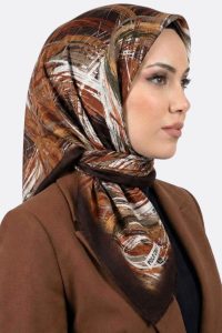 Polocraft Desenli Flamlı Eşarp 6527-14
