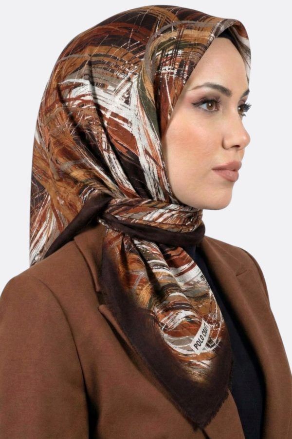 0fd5d98a6ba84e53959495afc61274d6.jpg Polocraft Desenli Flamlı Eşarp 6527-14