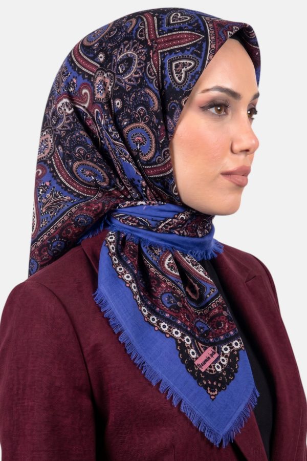 Desenli Flamlı Eşarp 6519-8