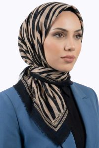 Desenlı Flamlı Eşarp 6518-3