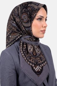 Desenli Flamlı Eşarp 6519-20