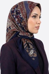 Desenli Flamlı Eşarp 6524-8