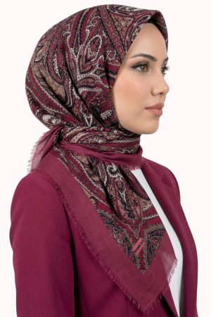 1b45d5460d0c48809ac2f302b9bf6382.jpg Desenli Flamlı Eşarp 6520-2