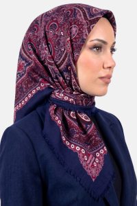 Desenli Flamlı Eşarp 6519-12