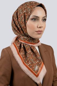 Desenli Flamlı Eşarp 6508-5