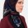 Yasemin Desenli Flamlı Dimi Eşarp 6533-8