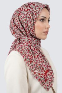 Desenli Flamlı Eşarp 6513-21