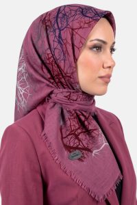 Yasemin Desenli Flamlı Dimi Eşarp 6533-7