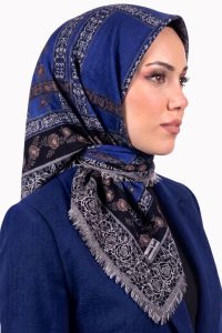 Yasemin Desenli Flamlı Dimi Eşarp 6532-24