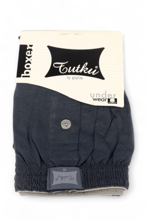 Tutku 117 Erkek Düz Penye Boxer 8705-14