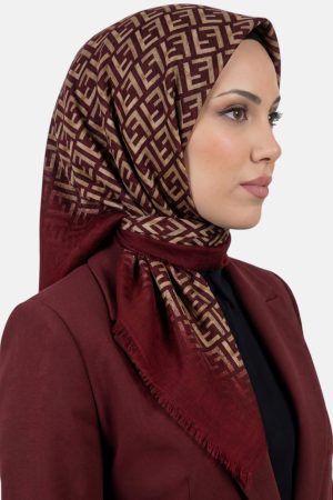 Desenli Flamlı Dimi Eşarp 6539-15
