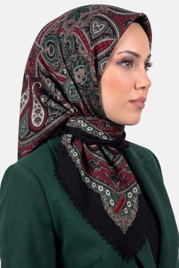 Desenli Flamlı Eşarp 6519-23