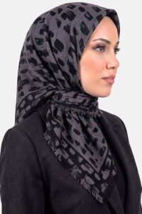 Yasemin Desenli Flamlı Dimi Eşarp 6531-6
