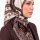 Yasemin Desenli Flamlı Dimi Eşarp 6532-30