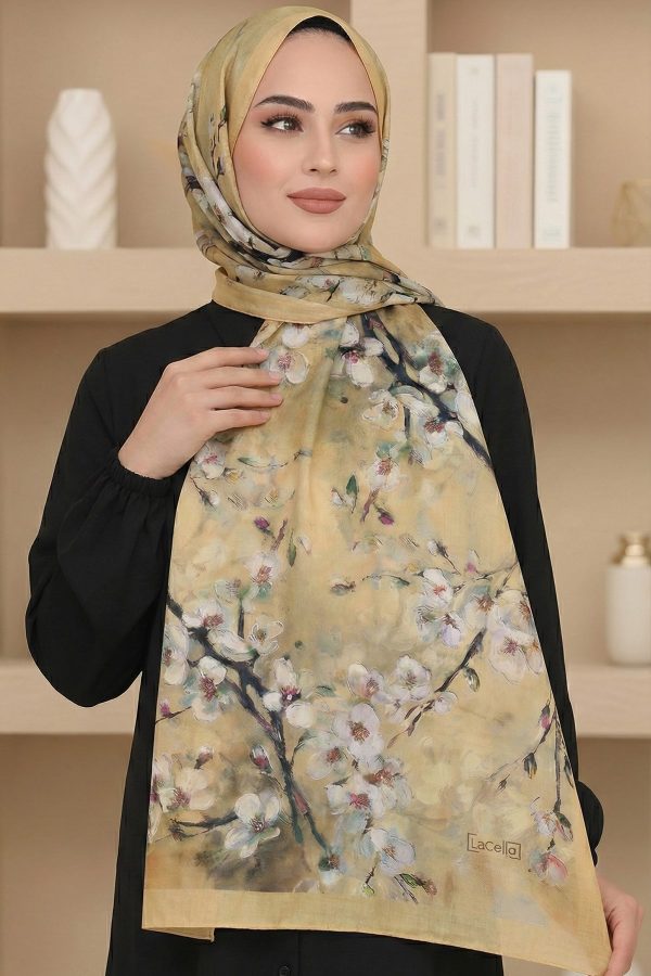 Organik Pamuk Vual Şal 6017-5