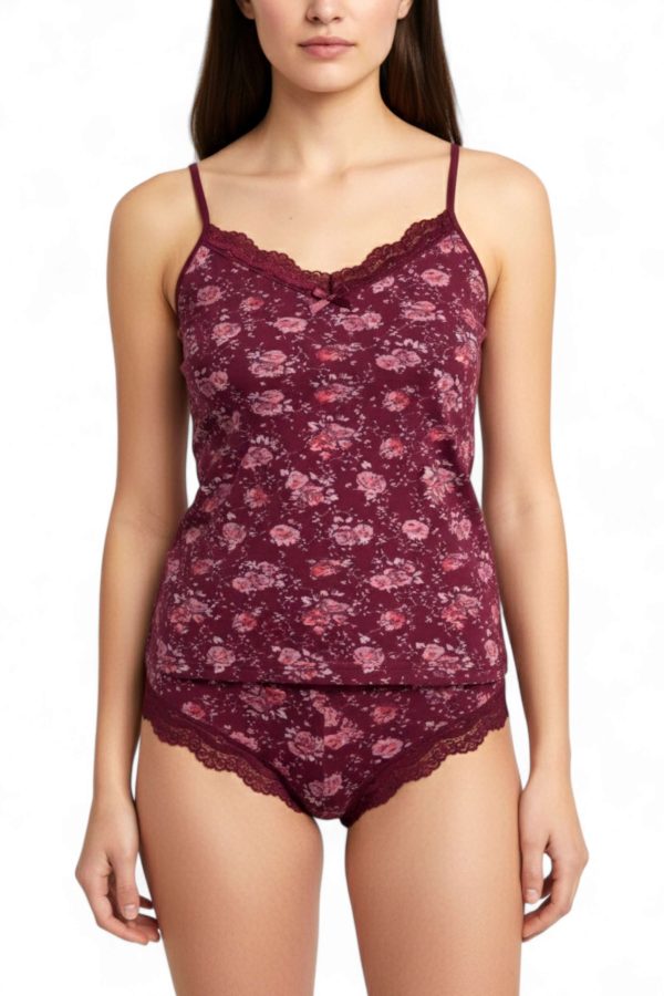 459478e802f747dcb79d33c5e4ea357e.jpg Kota 6304 Dantelli Ip Askılı Baskılı Bayan Bikini Atlet Takım 8609-11