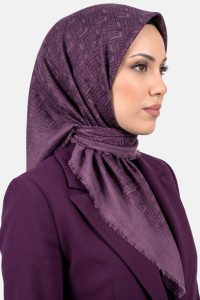 Desenli Flamlı Dimi Eşarp 6539-1