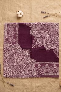 Yasemin  Desenli Flamlı Dimi Eşarp 6540-24