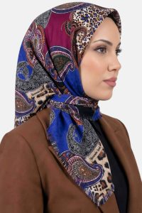 Yasemin Desenli Flamlı Dimi Eşarp 6538-2