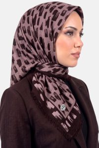 Yasemin Desenli Flamlı Dimi Eşarp 6531-20
