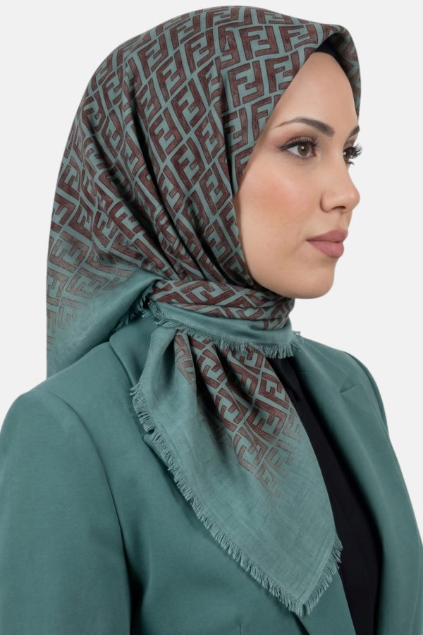 Desenli Flamlı Dimi Eşarp 6539-6