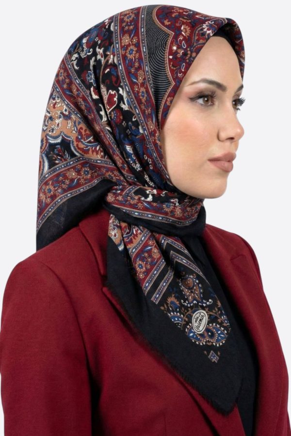 Desenli Flamlı Eşarp 6524-5