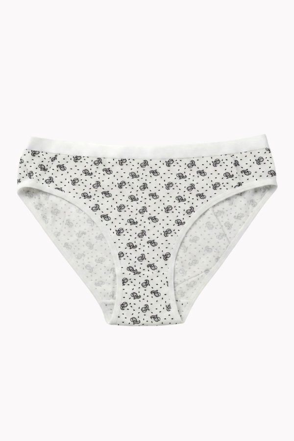Berrak Kadın Desenli Bikini Külot 8663-6