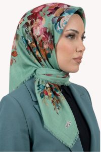 Desenli Flamlı Eşarp 6504-6