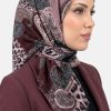 Yasemin Desenli Flamlı Dimi Eşarp 6538-11
