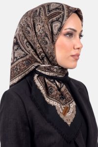 Desenli Flamlı Eşarp 6519-21