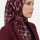 Yasemin Desenli Flamlı Dimi Eşarp 6535-8