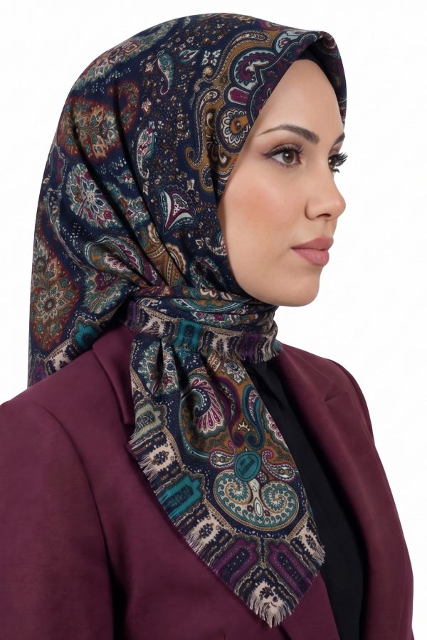 614ea91660594a319f59d72070cf86cf.jpg Yasemin Desenli Flamlı Dimi Eşarp 6537-4