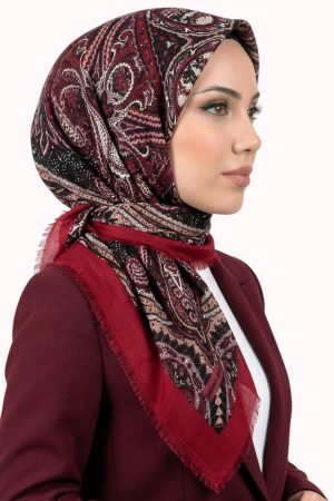 668e96ed300f4543bd4c912c456b11f8.jpg Desenli Flamlı Eşarp 6520-17