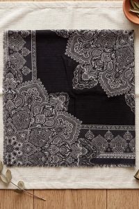 Yasemin  Desenli Flamlı Dimi Eşarp 6540-15