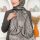 Ebruli Organik Pamuk Soft Şal 6045-13