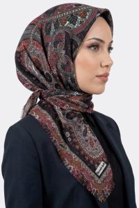 Desenli Flamlı Eşarp 6514-34