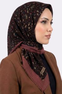Desenli Flamlı Eşarp 6525-16