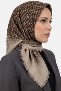 Desenli Flamlı Dimi Eşarp 6539-22