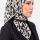 Yasemin Desenli Flamlı Dimi Eşarp 6531-23