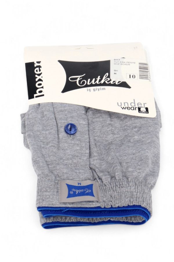 Tutku 117 Erkek Düz Penye Boxer 8705-17