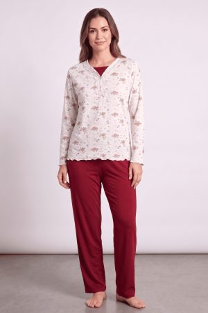 8473e61bb5fa47b59f7264026a2541fd.jpg Düğmeli Battal Pijama Takımı 20121-5