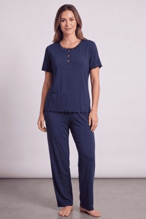 849b0e409a2c4237b9aac800a90e977f-1.jpg Düğmeli Battal Pijama Takımı 20121-6
