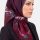 Yasemin Desenli Flamlı Dimi Eşarp 6533-1