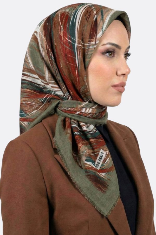 8b447b0f880a4677adf55f5e09e55afd.jpg Polocraft Desenli Flamlı Eşarp 6527-4
