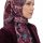 Yasemin Desenli Flamlı Dimi Eşarp 6537-2
