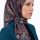 Yasemin Desenli Flamlı Dimi Eşarp 6537-5